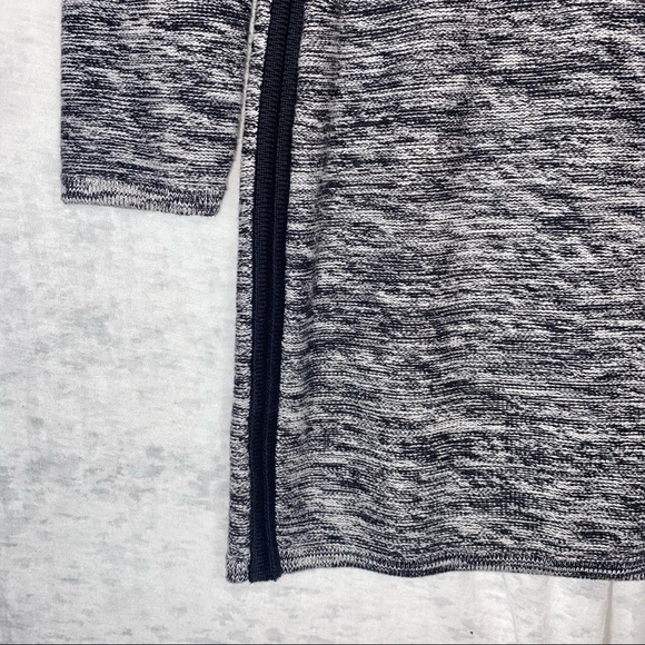 Athleta Retreat Marled Knit Grey Black Long Sleeve Sweater Tunic Dress XSP - Picture 9 of 11